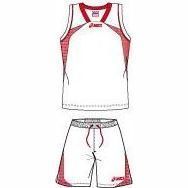 Форма баскетбольная ASICS (майка+шорты) SET SUNS (артикул: T199Z4-0126)(Белый, Красный)